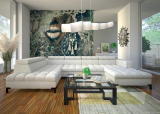 Rohová sedací souprava Arte U se spací funkcí 🤩 Polohovatelné záhlavníky, kvalitní pěnová výplň a čalouněná záda zaručují...